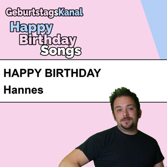 Produktbild Happy Birthday to you Hannes mit Wunschgrußbotschaft