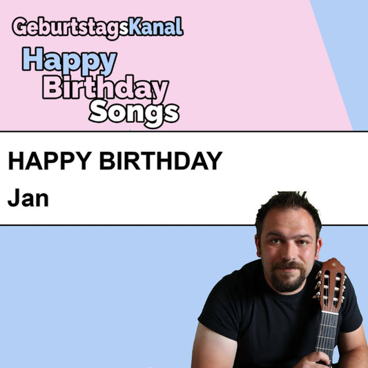 Produktbild Happy Birthday to you Jan mit Wunschgrußbotschaft