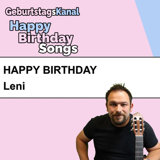 Produktbild Happy Birthday to you Leni mit Wunschgrußbotschaft