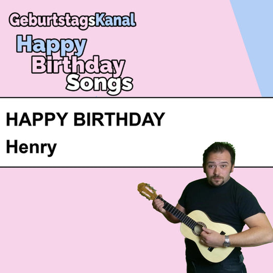 Produktbild Happy Birthday to you Henry mit Wunschgrußbotschaft