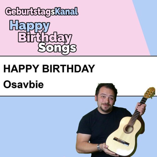 Produktbild Happy Birthday to you Osavbie mit Wunschgrußbotschaft