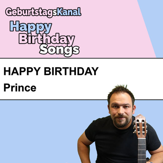 Produktbild Happy Birthday to you Prince mit Wunschgrußbotschaft