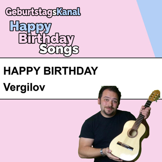Produktbild Happy Birthday to you Vergilov mit Wunschgrußbotschaft