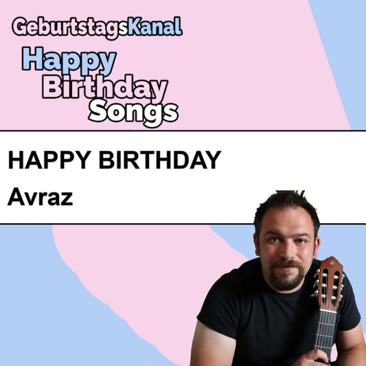 Produktbild Happy Birthday to you Avraz mit Wunschgrußbotschaft