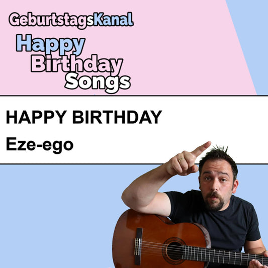 Produktbild Happy Birthday to you Eze-ego mit Wunschgrußbotschaft