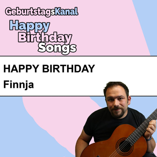 Produktbild Happy Birthday to you Finnja mit Wunschgrußbotschaft