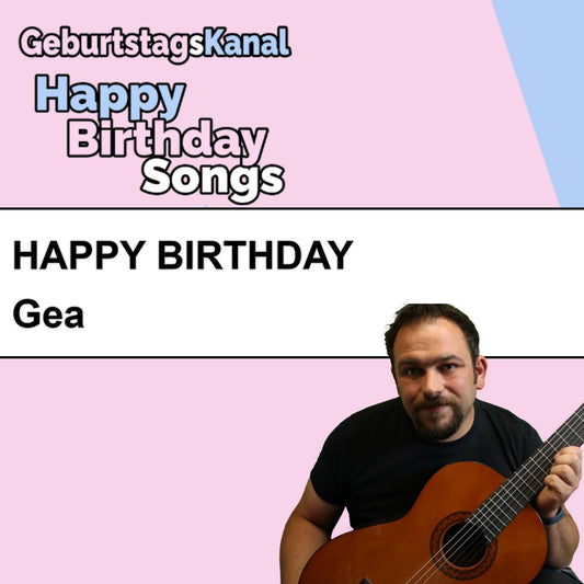 Produktbild Happy Birthday to you Gea mit Wunschgrußbotschaft