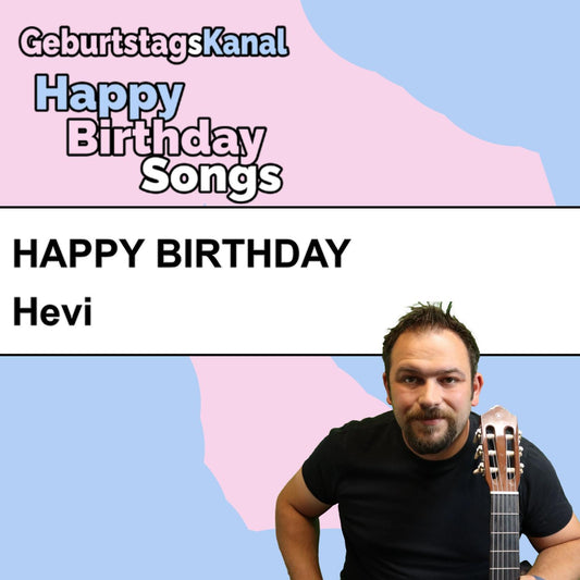 Produktbild Happy Birthday to you Hevi mit Wunschgrußbotschaft