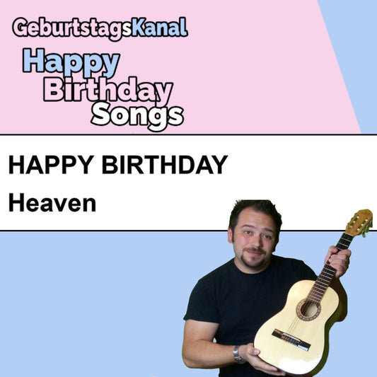 Produktbild Happy Birthday to you Heaven mit Wunschgrußbotschaft