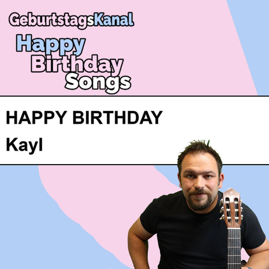 Produktbild Happy Birthday to you Kayl mit Wunschgrußbotschaft