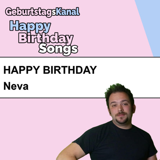 Produktbild Happy Birthday to you Neva mit Wunschgrußbotschaft