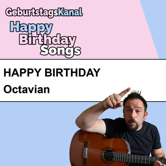 Produktbild Happy Birthday to you Octavian mit Wunschgrußbotschaft