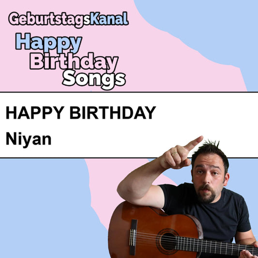 Produktbild Happy Birthday to you Niyan mit Wunschgrußbotschaft