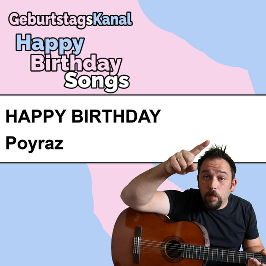 Produktbild Happy Birthday to you Poyraz mit Wunschgrußbotschaft