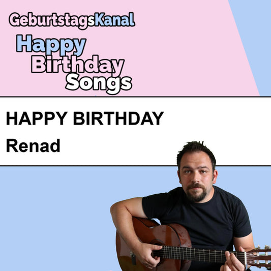 Produktbild Happy Birthday to you Renad mit Wunschgrußbotschaft