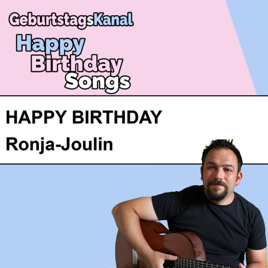 Produktbild Happy Birthday to you Ronja-Joulin mit Wunschgrußbotschaft