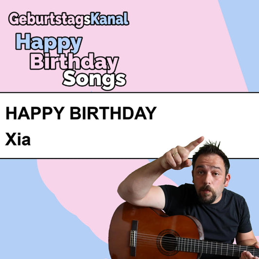Produktbild Happy Birthday to you Xia mit Wunschgrußbotschaft